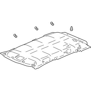 Honda 83200-S9V-A11ZA Lining Assy., Roof *G50L* (Sunroof) (LIGHT FERN)