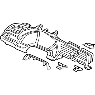 Honda Civic Gauge Trim - 77206-TBG-A00ZA