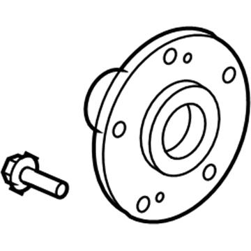 Honda 44600-TVA-A00 Hub Assembly, Front