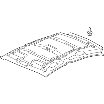 Honda 83200-TM8-A13ZA Lining Assy., Roof *NH686L* (WARM GRAY)