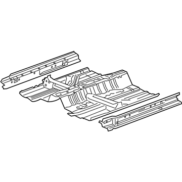 Honda Crosstour Floor Pan - 65100-TP6-A50ZZ