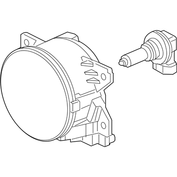 Honda 33900-TEY-Y01 Foglight Assembly, Right Front