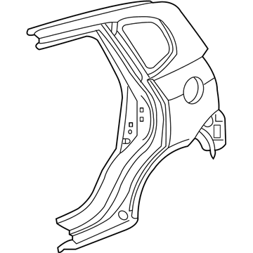 Honda 04646-TK6-A81ZZ Panel Set, L. RR. (Outer) (DOT)