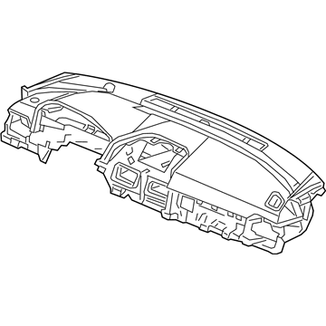 Honda 77100-TVA-A10ZA Panel, Instrument *NH900L* (DEEP BLACK)