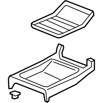 Honda 83450-SJC-A01ZE Tray Assy., Center Floor *NH607L* (TU DARK GRAY)