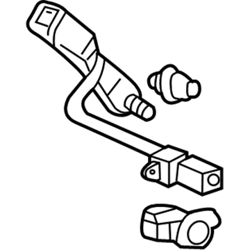 Honda 04813-SJC-A10ZF Buckle Set, R. FR. Seat Belt *NH167L* (GRAPHITE BLACK)