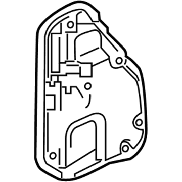 Honda 72861-THR-A01 Seal, L. Slide Door Hole (A)