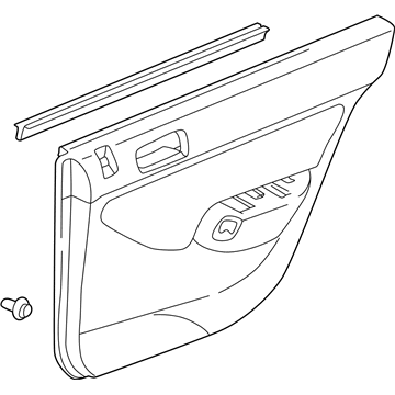 Honda 83783-S5B-A02ZC Lining, L. RR. Door *NH361L* (CF GRAY)