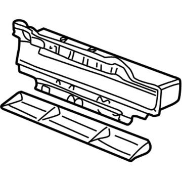 Honda 77330-S9A-A01ZA Tray, Passenger *NH167L* (GRAPHITE BLACK)