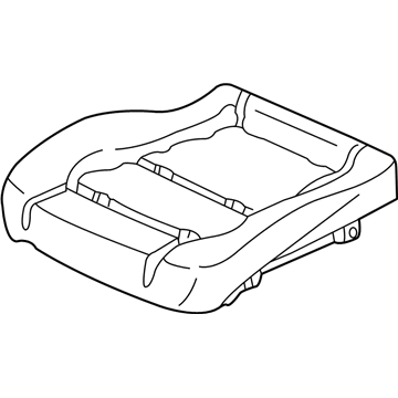 Honda 81132-S82-A11 Pad & Frame, Right Front Cushion