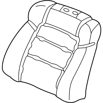 Honda 81527-S80-A61 Pad, L. FR. Seat-Back (TS Tech)