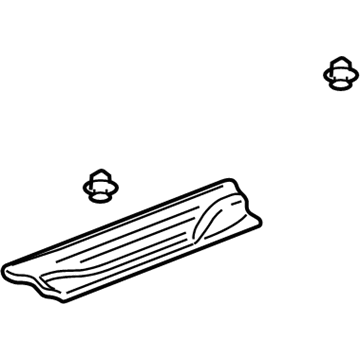 Honda 84202-S9V-A01ZA Garnish Assy., R. FR. Side (Outer) *G59L* (MEDIUM FERN)