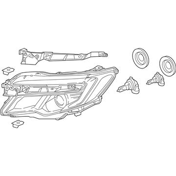 Honda 33100-TG7-A02 Light Assembly Head R