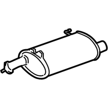 Honda 18305-TA6-A01 Muffler, Driver Side Exhuast