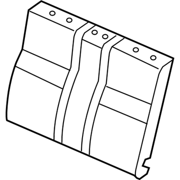 Honda 82127-SNF-A01 Pad & Frame, Rear Seat-Back