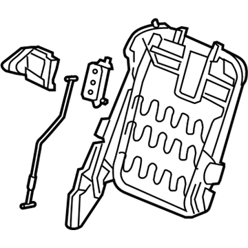 Honda 81726-SHJ-A31 Frame, L. Middle Seat-Back