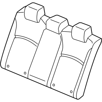 Honda 82127-TXM-A11 Pad Complete, Rear Back