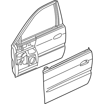 Honda 67010-S84-A90ZZ Panel, R. FR. Door (DOT)