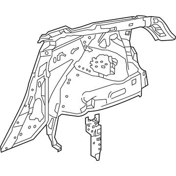 Honda 64700-SZT-409ZZ Panel, L. RR. Inside