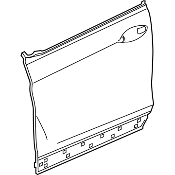 Honda 67111-TG7-325ZZ Skin Set R, FR. Door