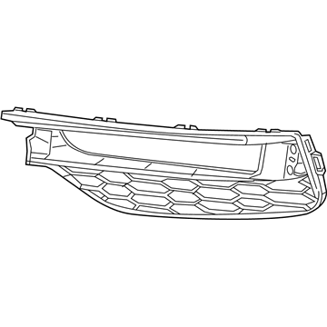 Honda 71119-T3W-J51 Garnish, L. FR. Foglight (Lower)