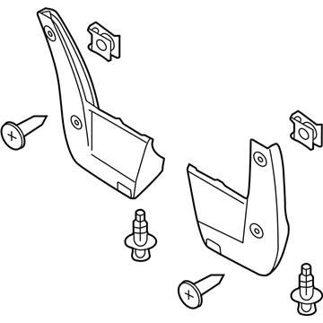 Honda 08P09-TXM-100R1 SET, SPLASH GARDS (REAR)