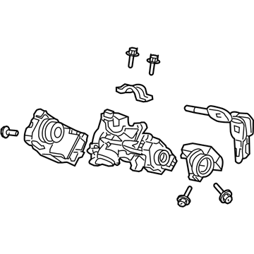 Honda 06350-SDA-307 CYLINDER SET, KEY