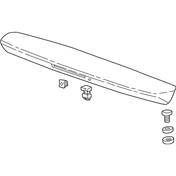 Honda 74900-S9V-A51ZH Garnish, Tailgate Spoiler *YR545M* (DESERT ROCK METALLIC)