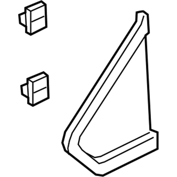 Honda 75490-THR-A11 Garnish Assy., R. FR. Pillar Corner