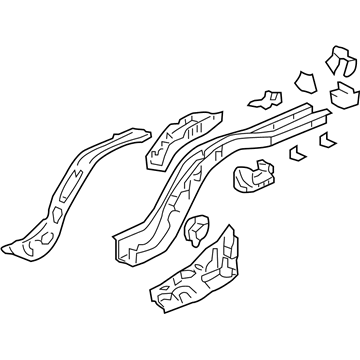 Honda 65660-SDA-A00ZZ Frame, L. RR.