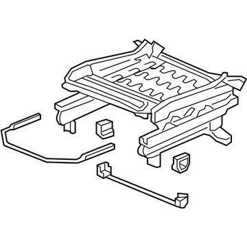 Honda 81536-S9A-A31 Frame, L. FR. Seat Cushion