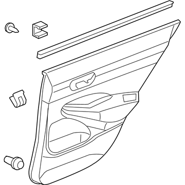 2008 Honda Civic Door Trim Panel - 83753-SNA-A02ZC