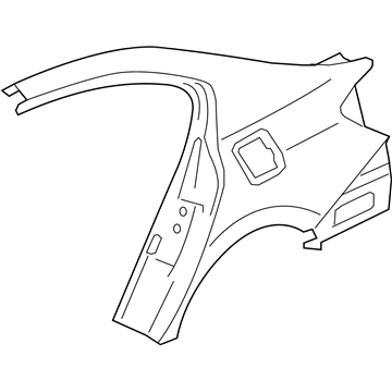 Honda 04636-T2F-A90ZZ Panel Set R,RR Outsi