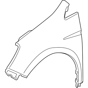 Honda 60211-SHJ-A90ZZ Panel, Right Front Fender (Dot)