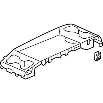 Honda 83416-THR-A02ZA Panel Assembly, Cup Holder (Deep Black)