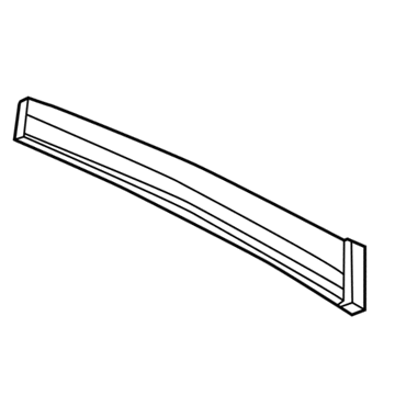 Honda 72970-TR0-A01 Garnish, L. RR. Door Sash