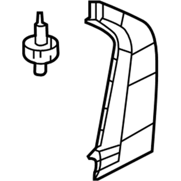 Honda 72721-TR0-A01 Garnish, R. RR.RR. Door Pillar