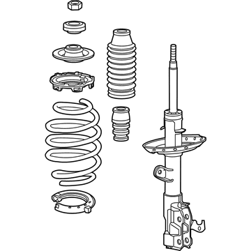 Honda 51620-TM8-A21 Shock Absorber Assembly, Left Front