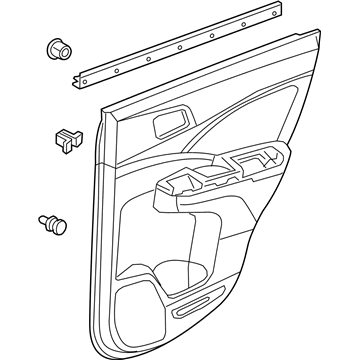 Honda CR-V Door Trim Panel - 83702-T0A-A43ZB