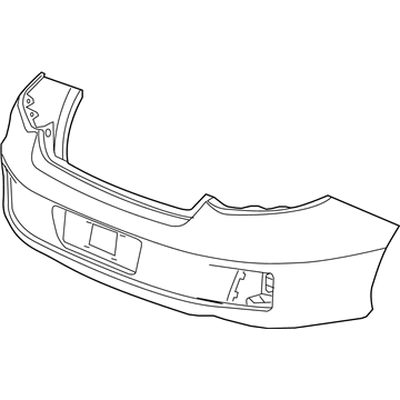 Honda 04715-T3L-A90ZZ Face, Rear Bumper (Dot)