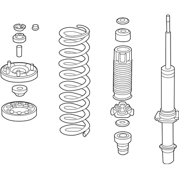 Honda 51620-TE0-A03 Shock Absorber Assembly, Left Front