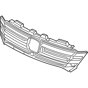 Honda 71121-TG7-A11 Base, Front Grille