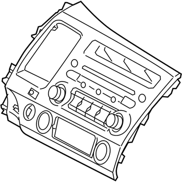Honda 39100-SNA-316ZA Panel Assy. *NH608L* (Coo)(Usa Band)(XM) (Alpine) (UH GUN METALLIC)