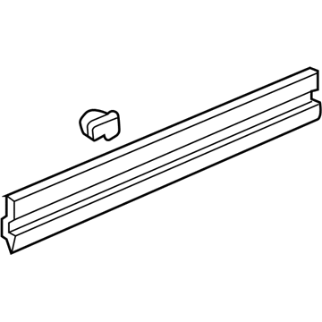 2004 Honda Pilot Door Moldings - 75302-S9V-A12ZL