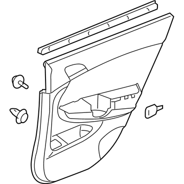 Honda 83702-TP6-A01ZB Lining, R. RR. Door (Lower) *YR412L* (LEA) (BRIGHT IVORY)