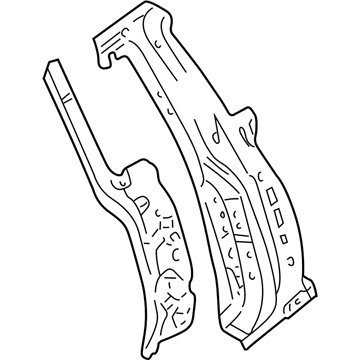 Honda 63210-S00-A12ZZ Stiffener, R. Center Pillar