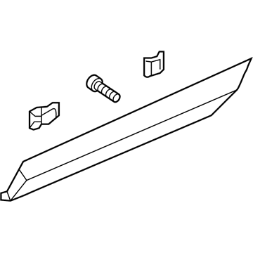 Honda 75333-T6Z-A02 Garnish Assy., L. RR. Door (Lower)