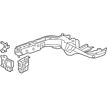 Honda 60910-TR3-A00ZZ Frame, L. FR. Side