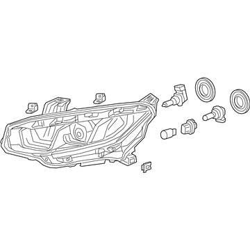 Honda 33150-TEG-A01 Headlight Assembly, Driver Side