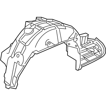 Honda 74551-TRT-A00 Fender Right, Rear Inner